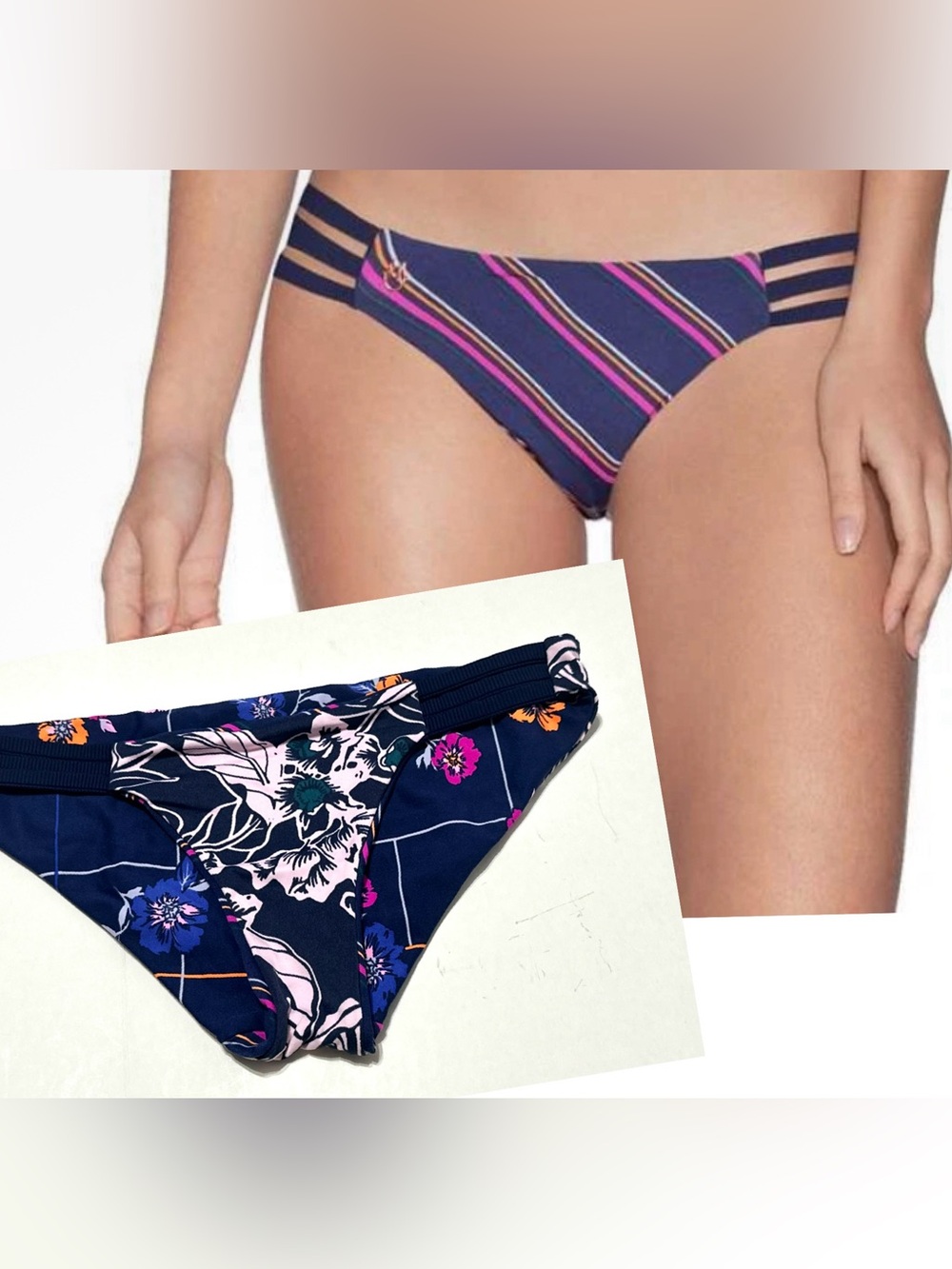 Maaji Glowing Trilogy Reversible Bikini Bottom S